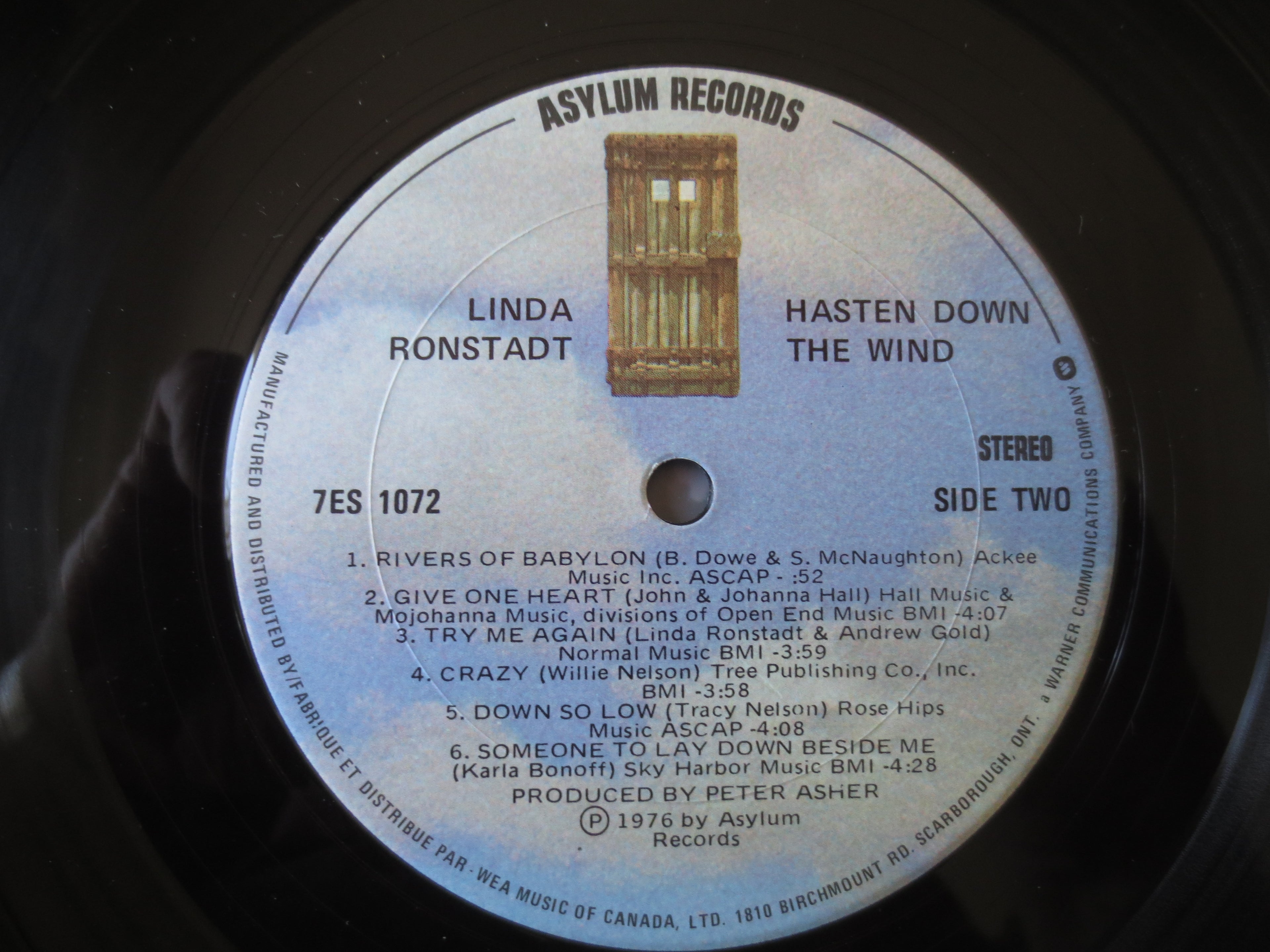 Linda Ronstadt – Hasten Down the Wind (1976) Vinyl LP
