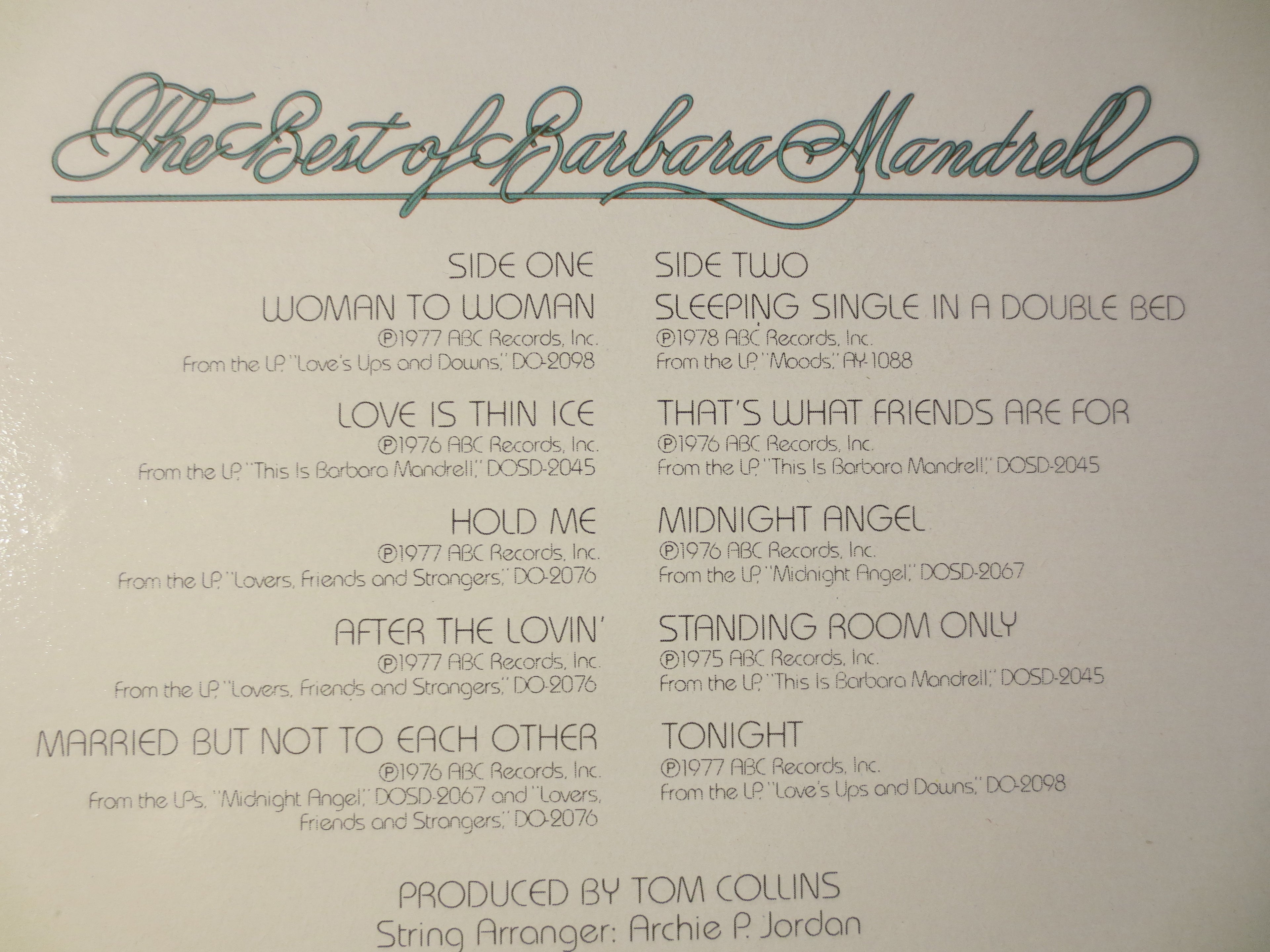 Barbara Mandrell – The Best of Barbara Mandrell (1979) Vinyl LP