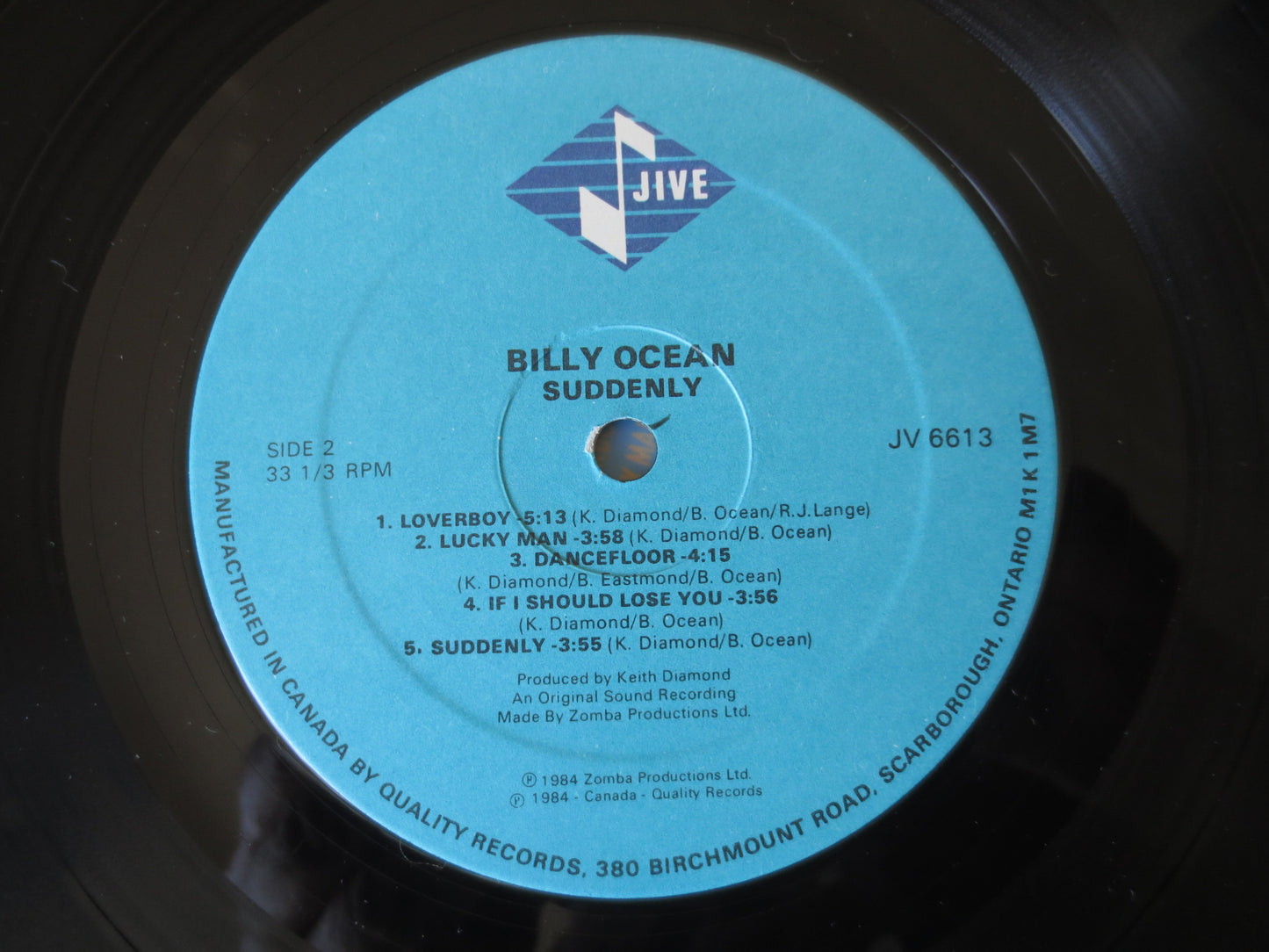 BILLY OCEAN, SUDDENLY, Pop Records, Vintage Vinyl, Record Vinyl, Records, Vinyl Records, Disco Records, Vinyl, 1984 Records