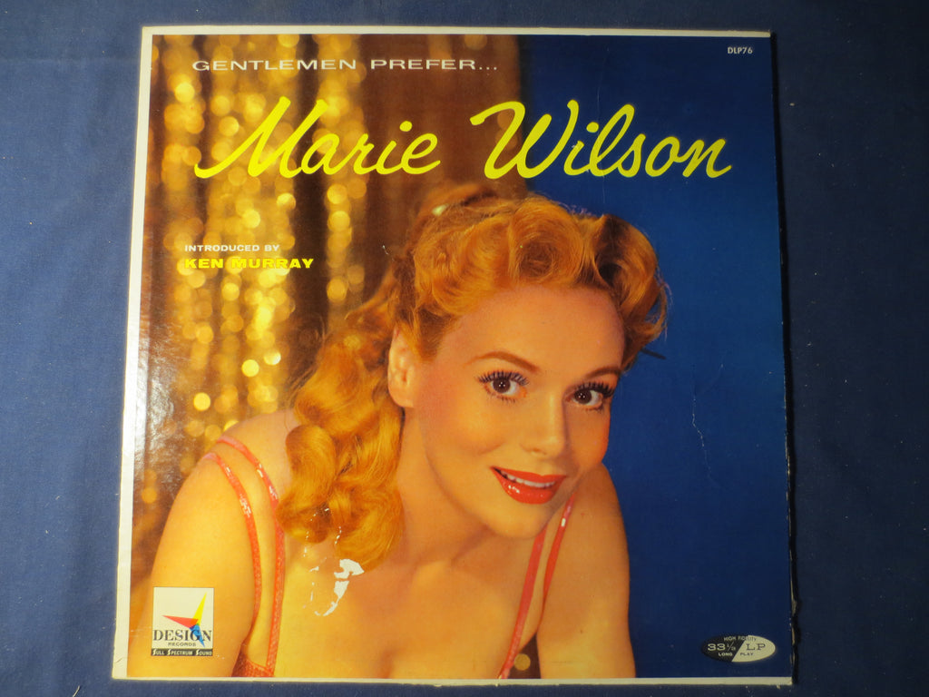 Marie Wilson – Gentlemen Prefer Marie Wilson (1958) Vinyl LP