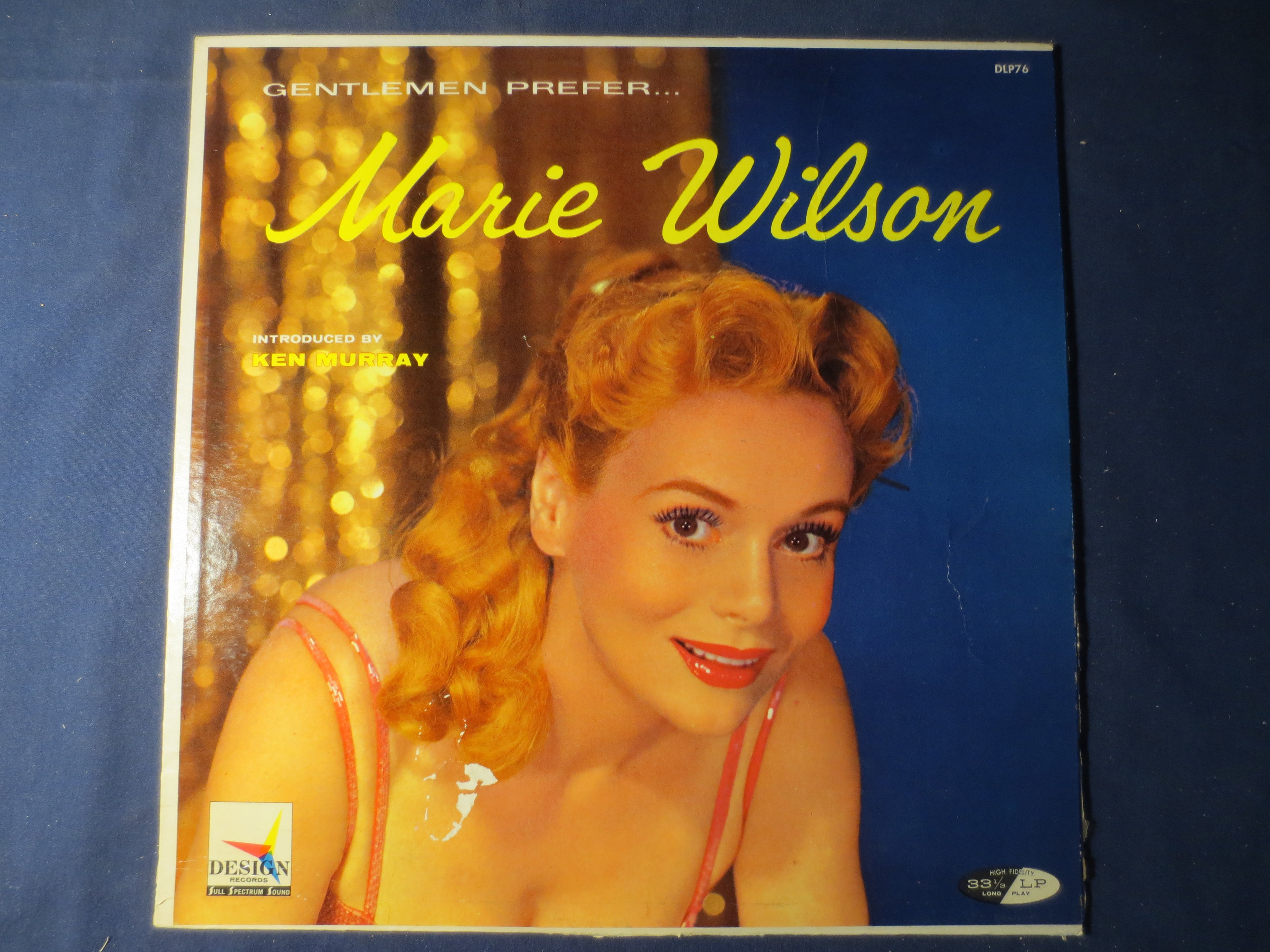 Marie Wilson – Gentlemen Prefer Marie Wilson (1958) Vinyl LP