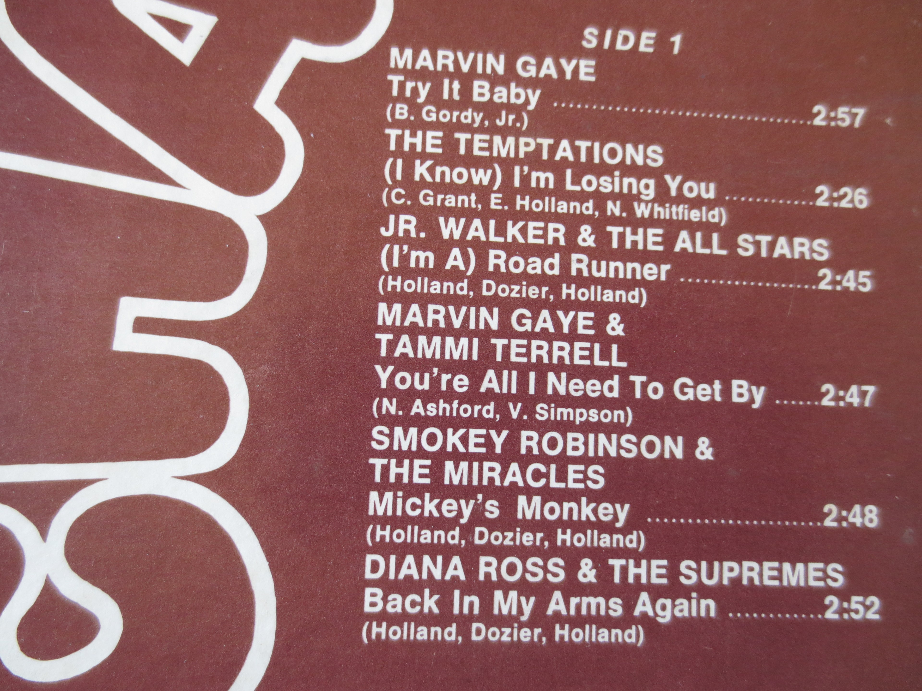 Motown Chartbusters Vol. 1 (1970) Vinyl LP