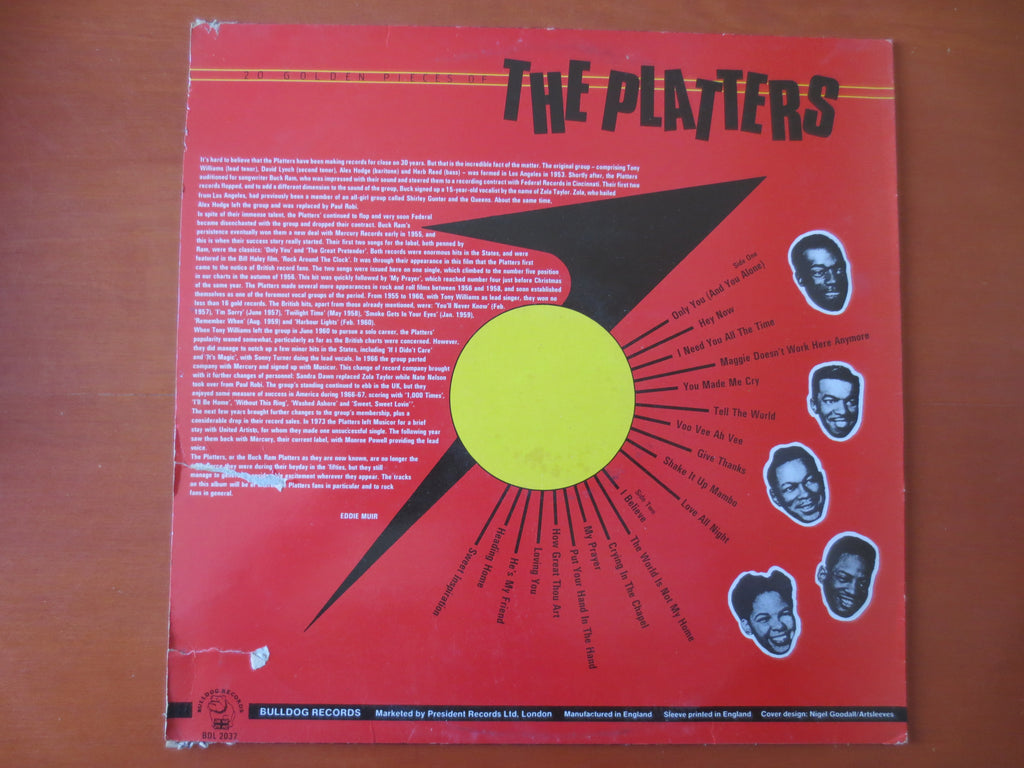 The Platters – 20 Golden Hits (1984) Vinyl LP