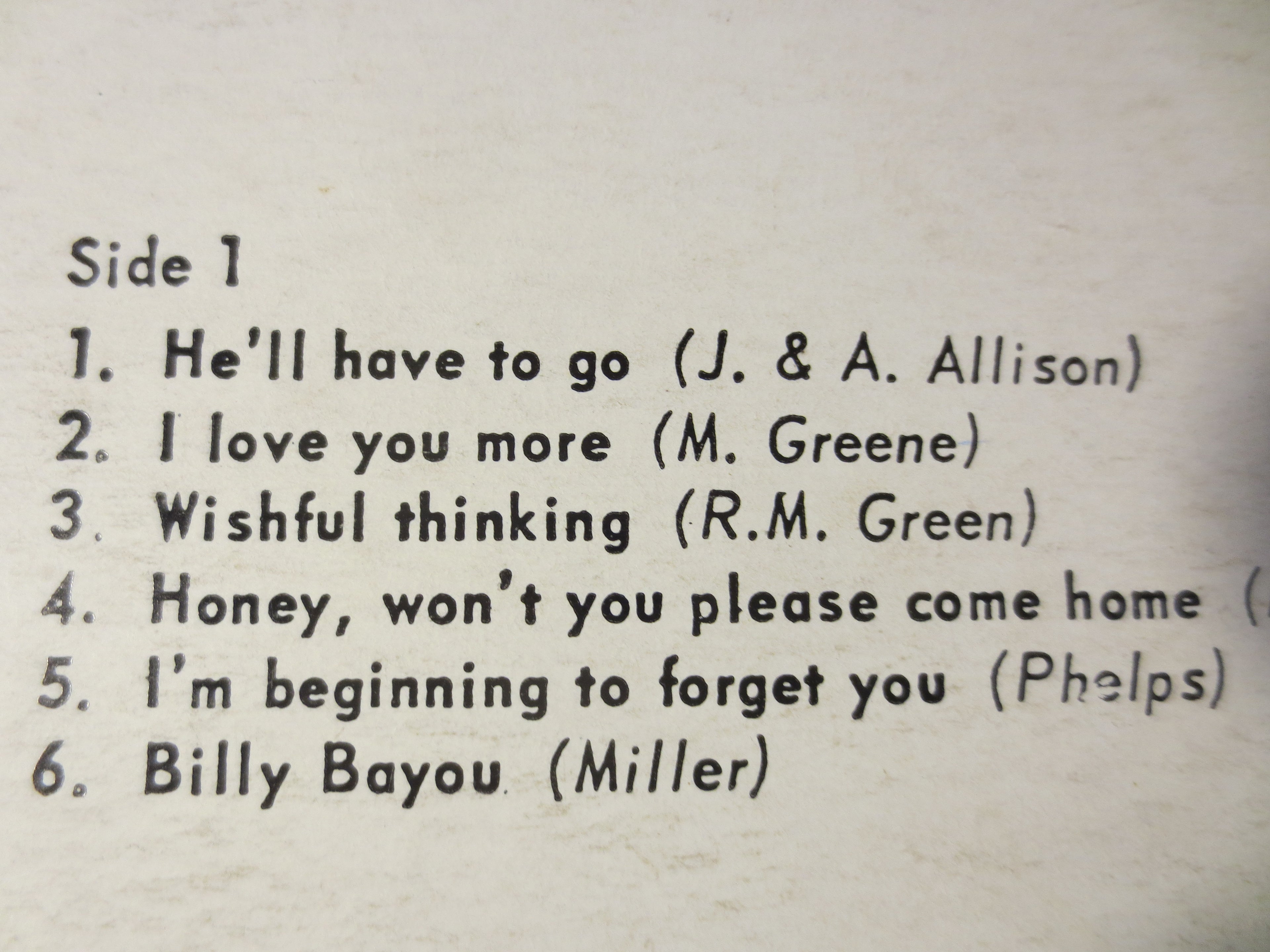 Jim Reeves – He'll Have to Go (1960) Vinyl LP