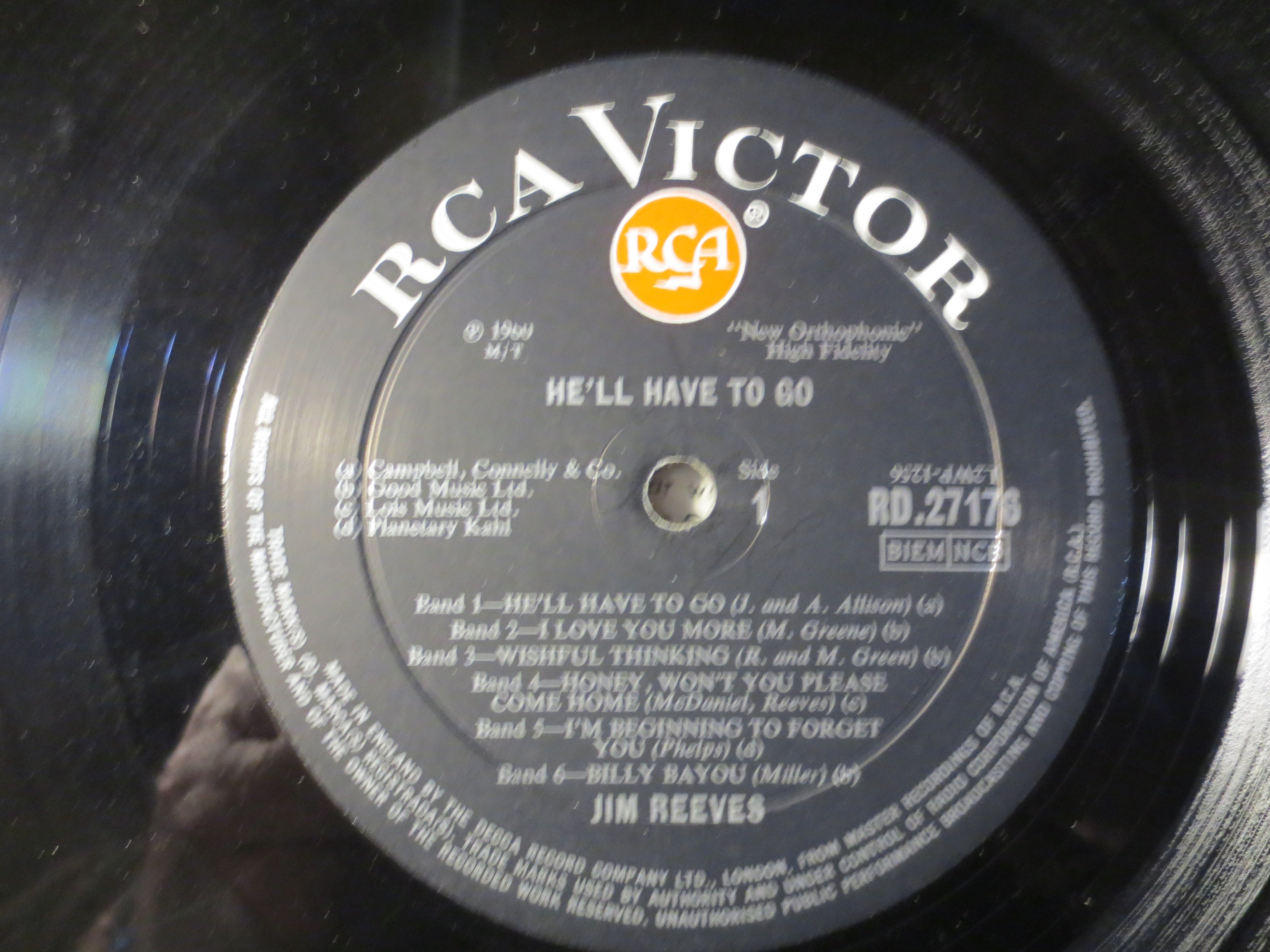 Jim Reeves – He'll Have to Go (1960) Vinyl LP