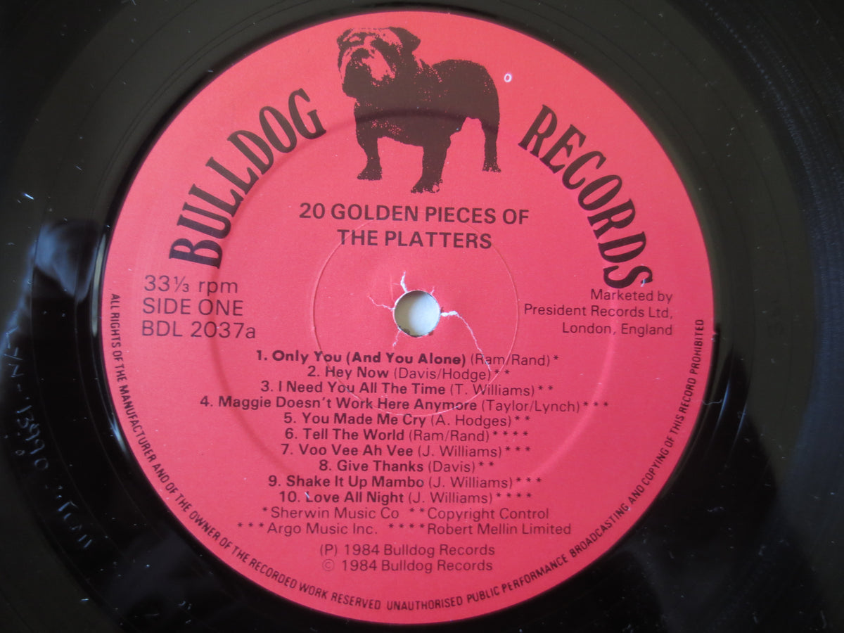 The Platters – 20 Golden Hits (1984) Vinyl LP