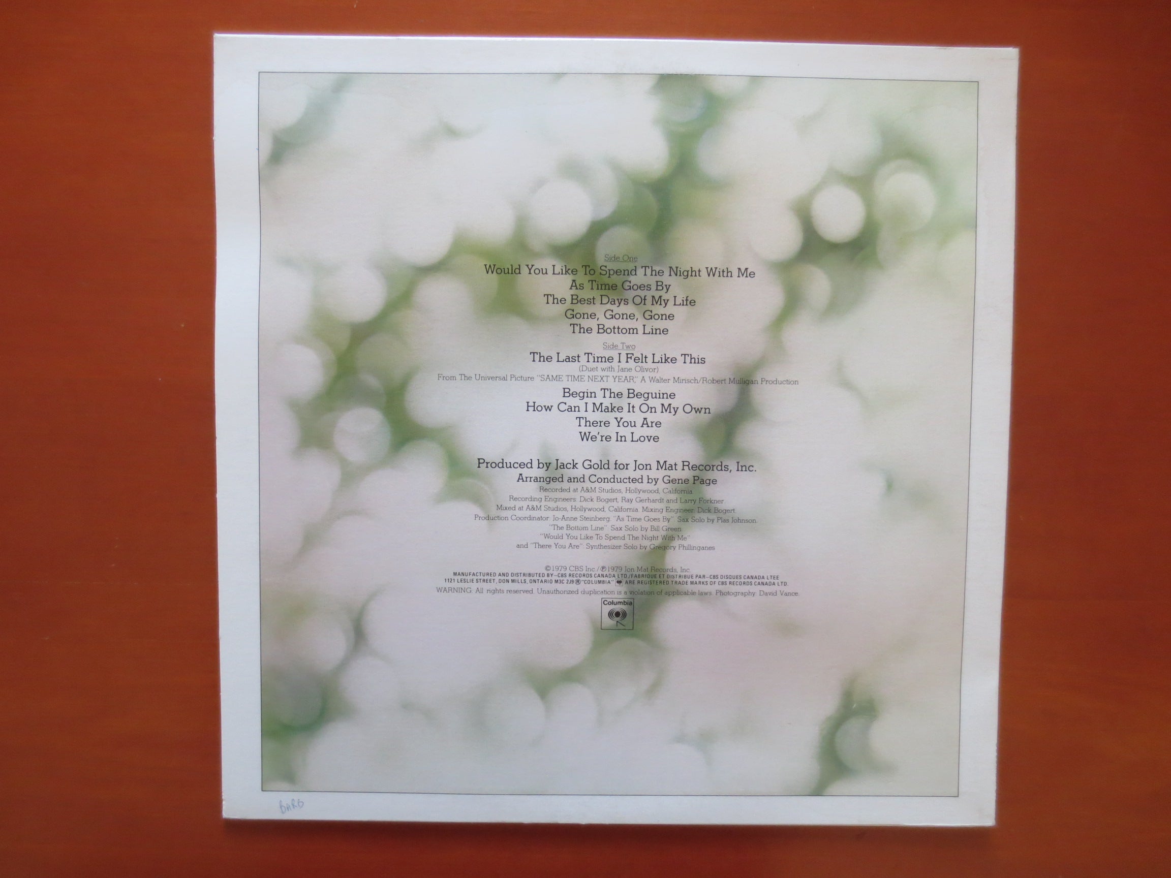 Johnny Mathis – The Best Days of My Life (1979) Vinyl LP