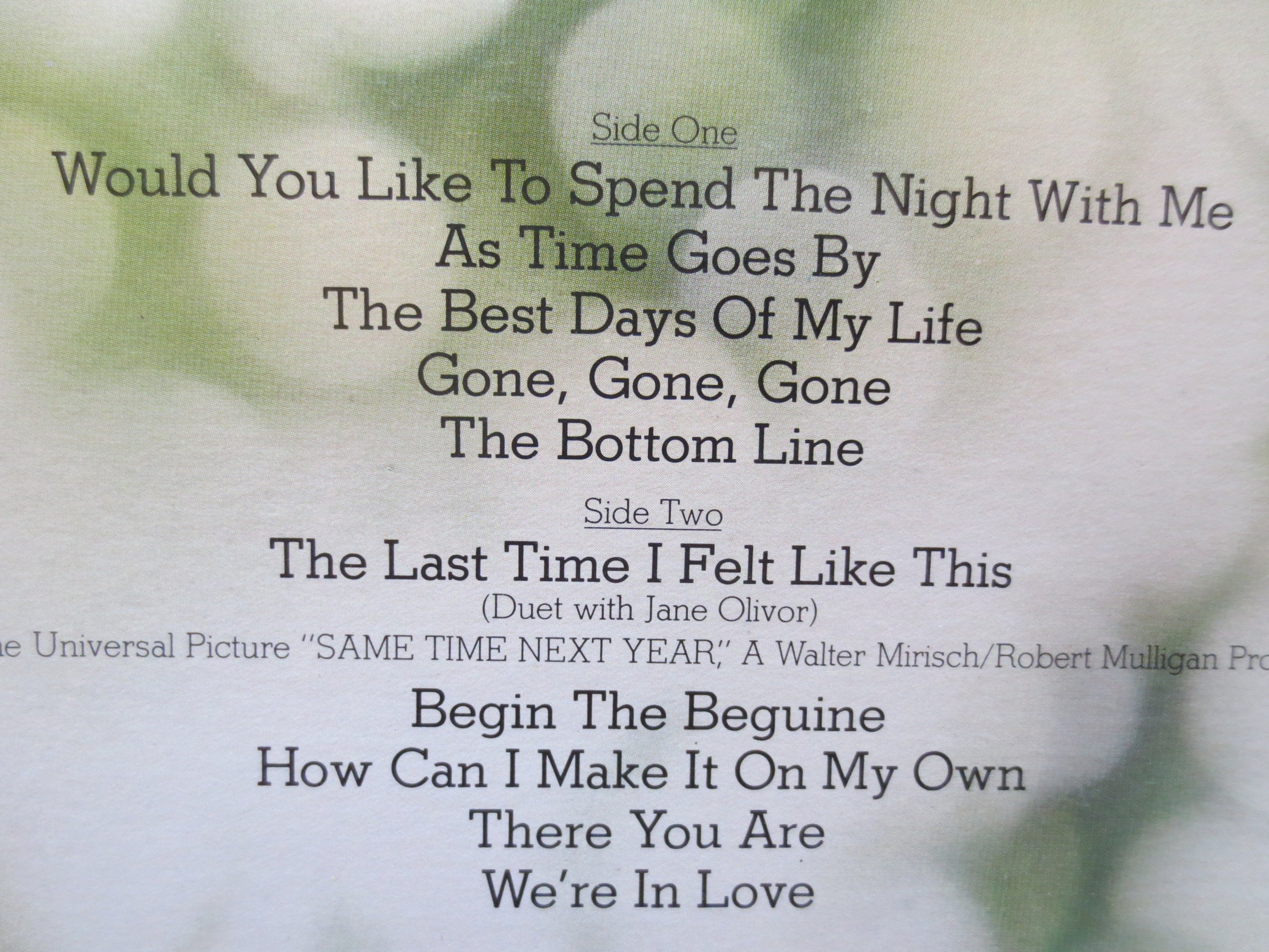 Johnny Mathis – The Best Days of My Life (1979) Vinyl LP