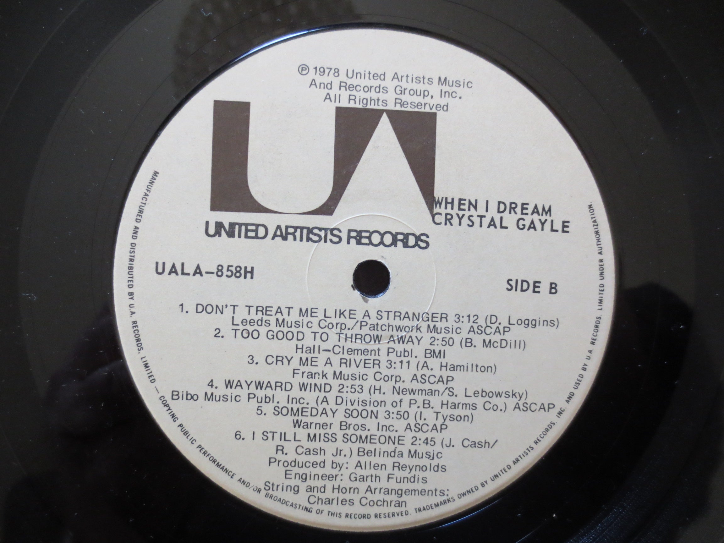 Crystal Gayle – When I Dream (1978) [Vinyl LP]