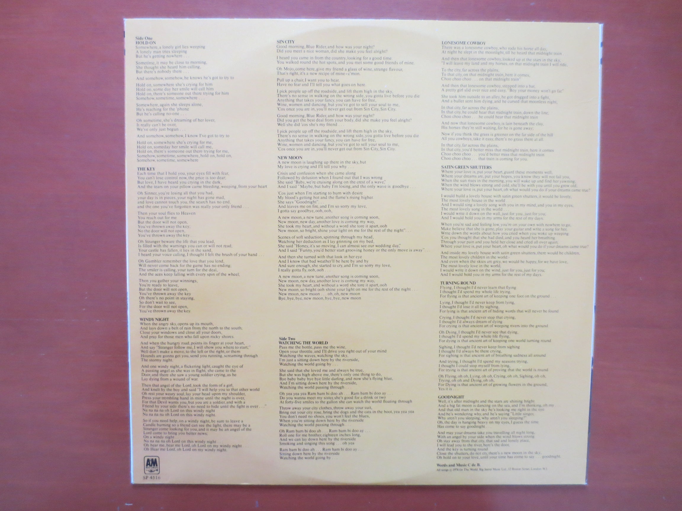 Chris de Burgh – Far Beyond These Castle Walls (1974) Vinyl LP