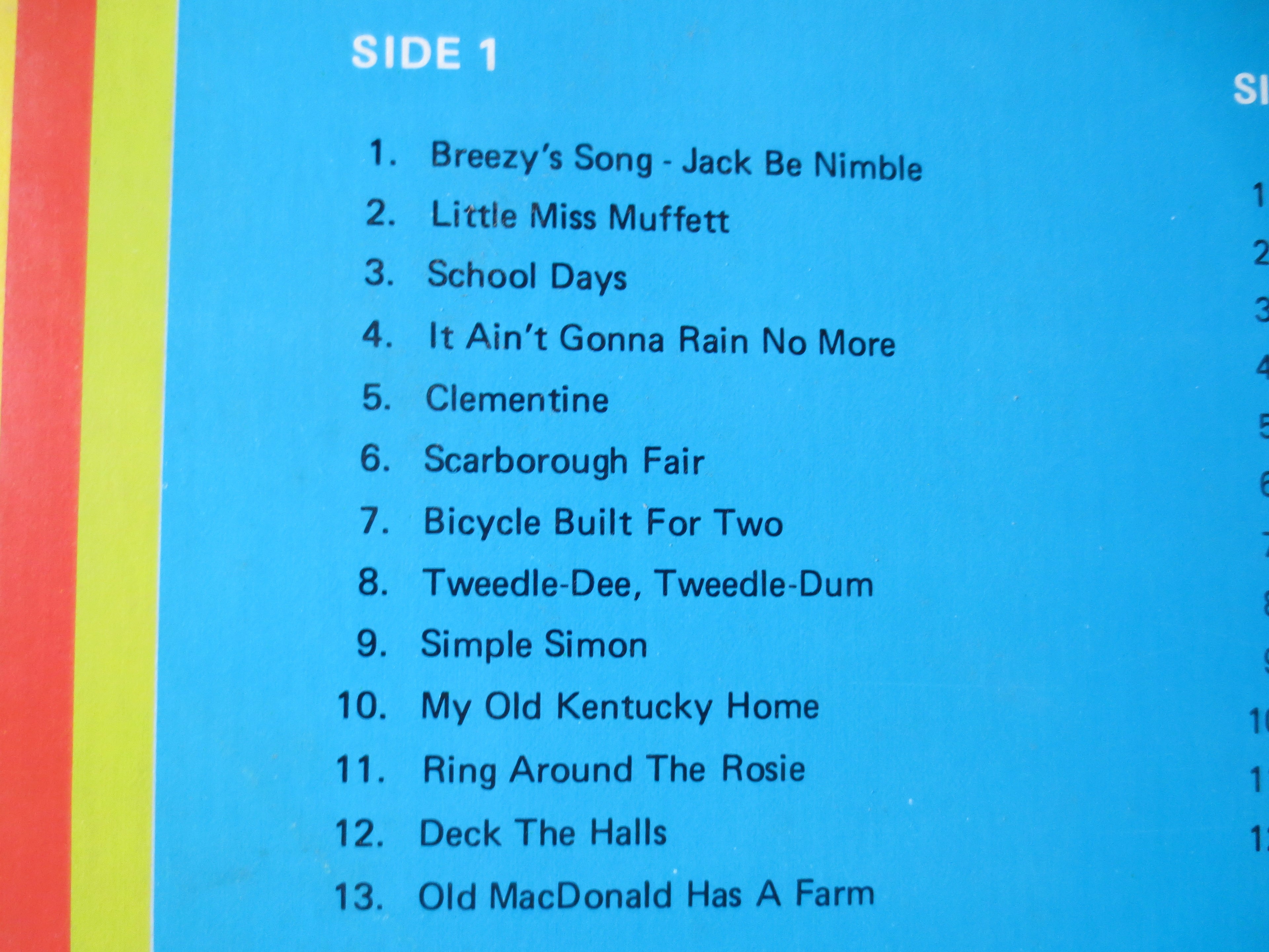 K-Tel – Funtastic 25 Children's Songs (1975) Vinyl LP