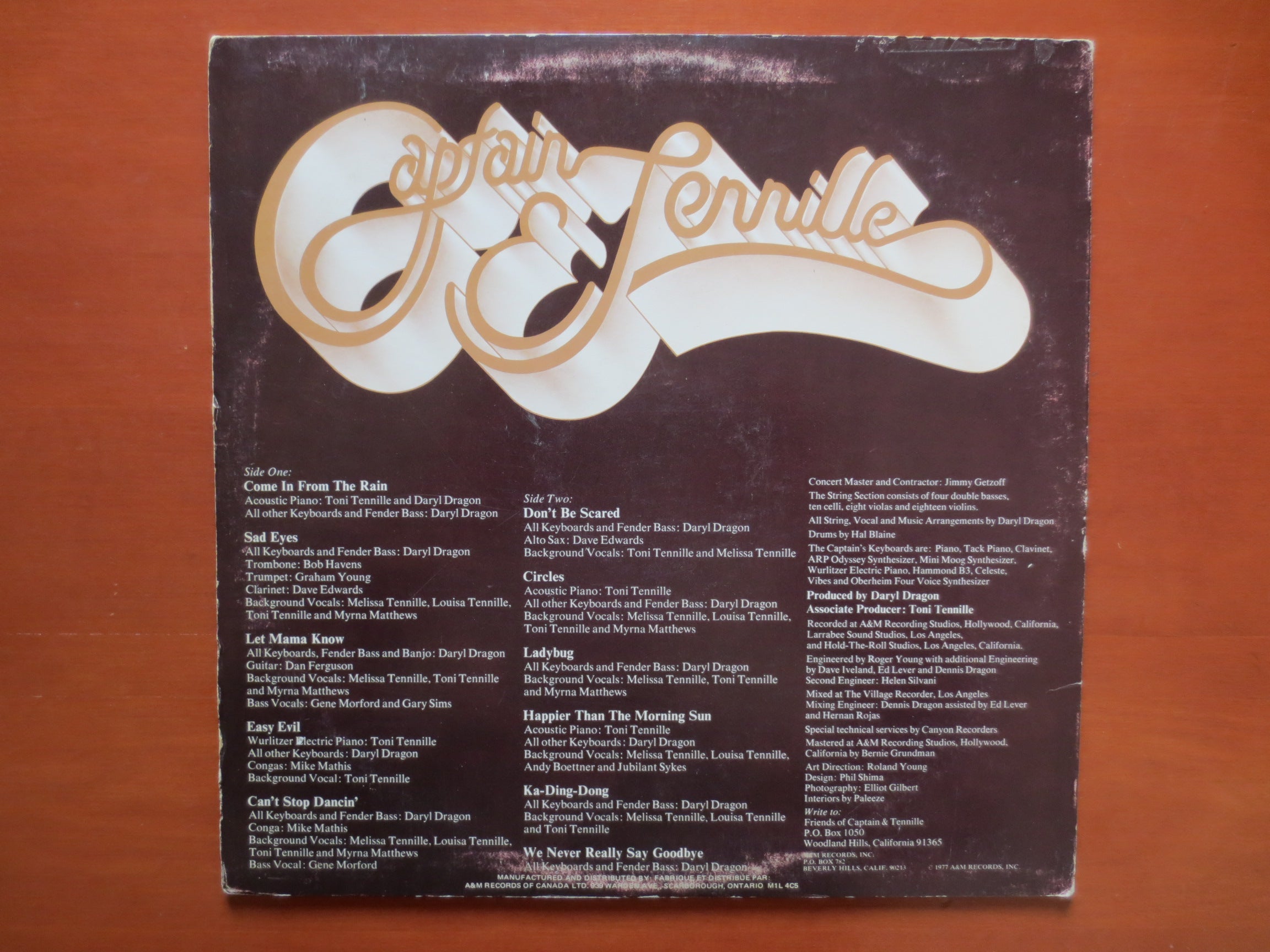 Captain & Tennille – Come In from the Rain (1977) Vinyl LP