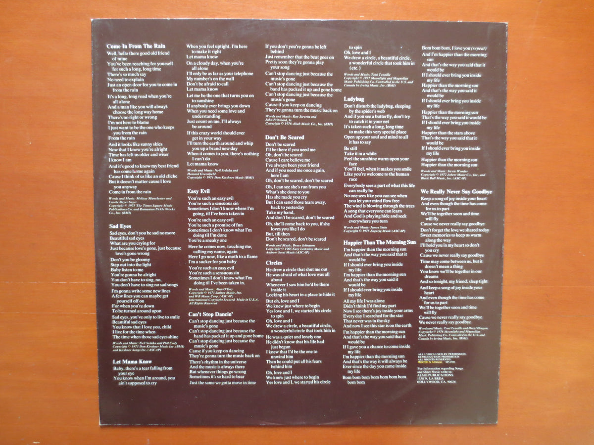 Captain & Tennille – Come In from the Rain (1977) Vinyl LP