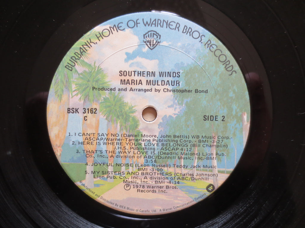 Maria Muldaur – Southern Winds (1978) Vinyl LP