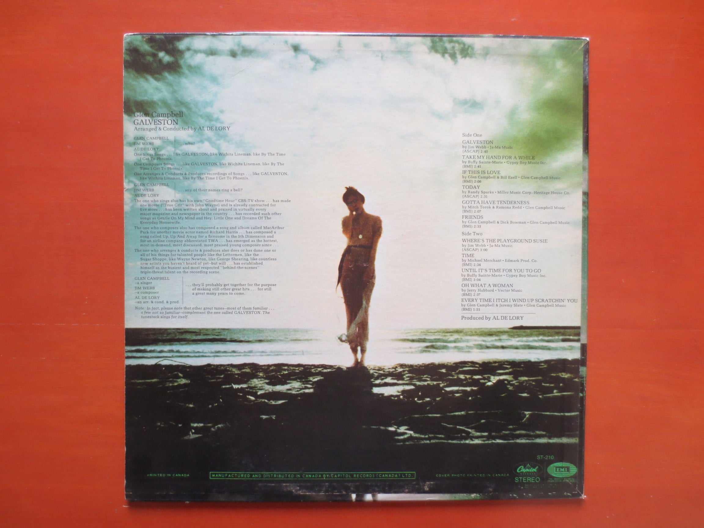Glen Campbell – Galveston (1969) Vinyl LP