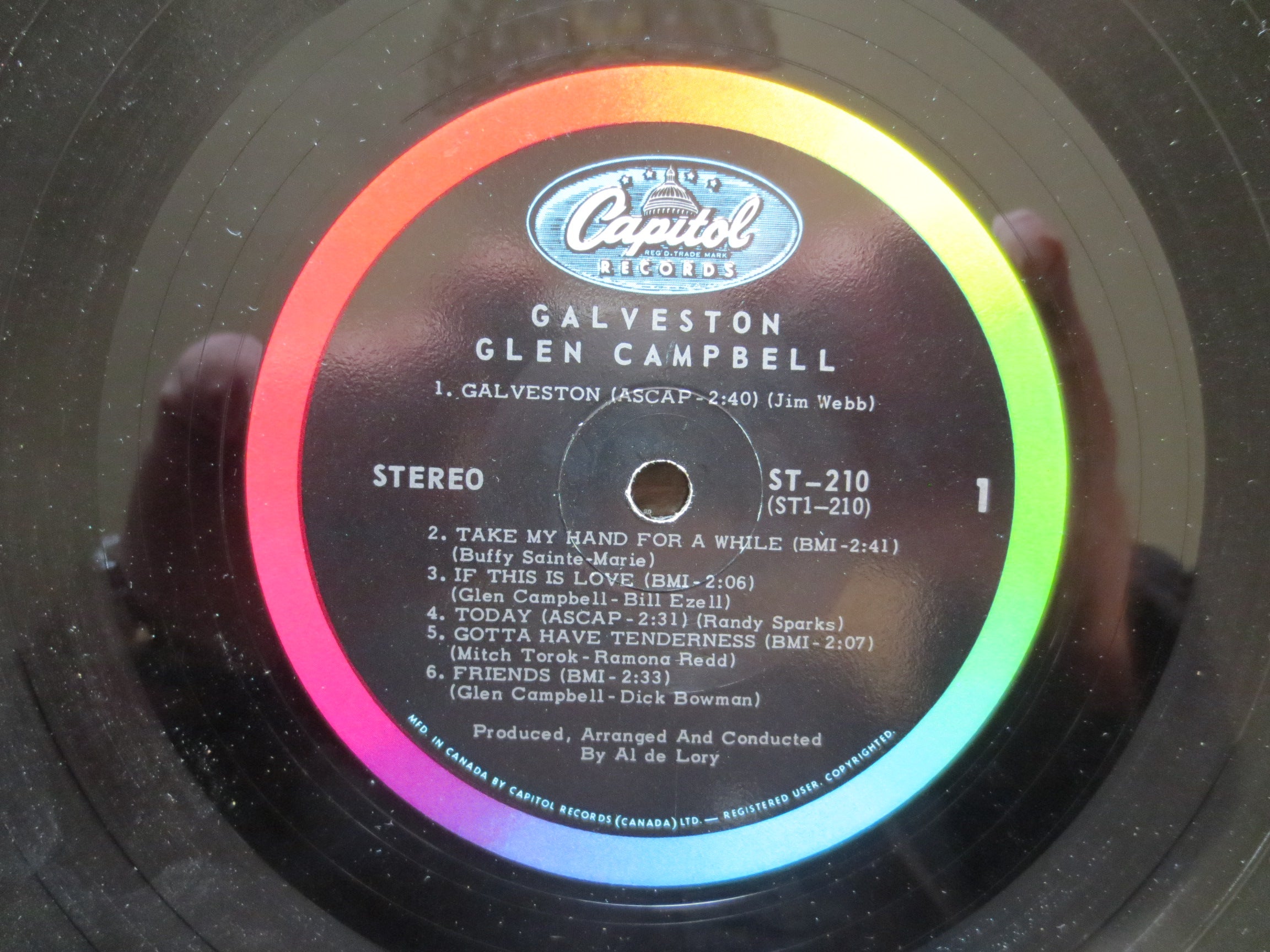 Glen Campbell – Galveston (1969) Vinyl LP