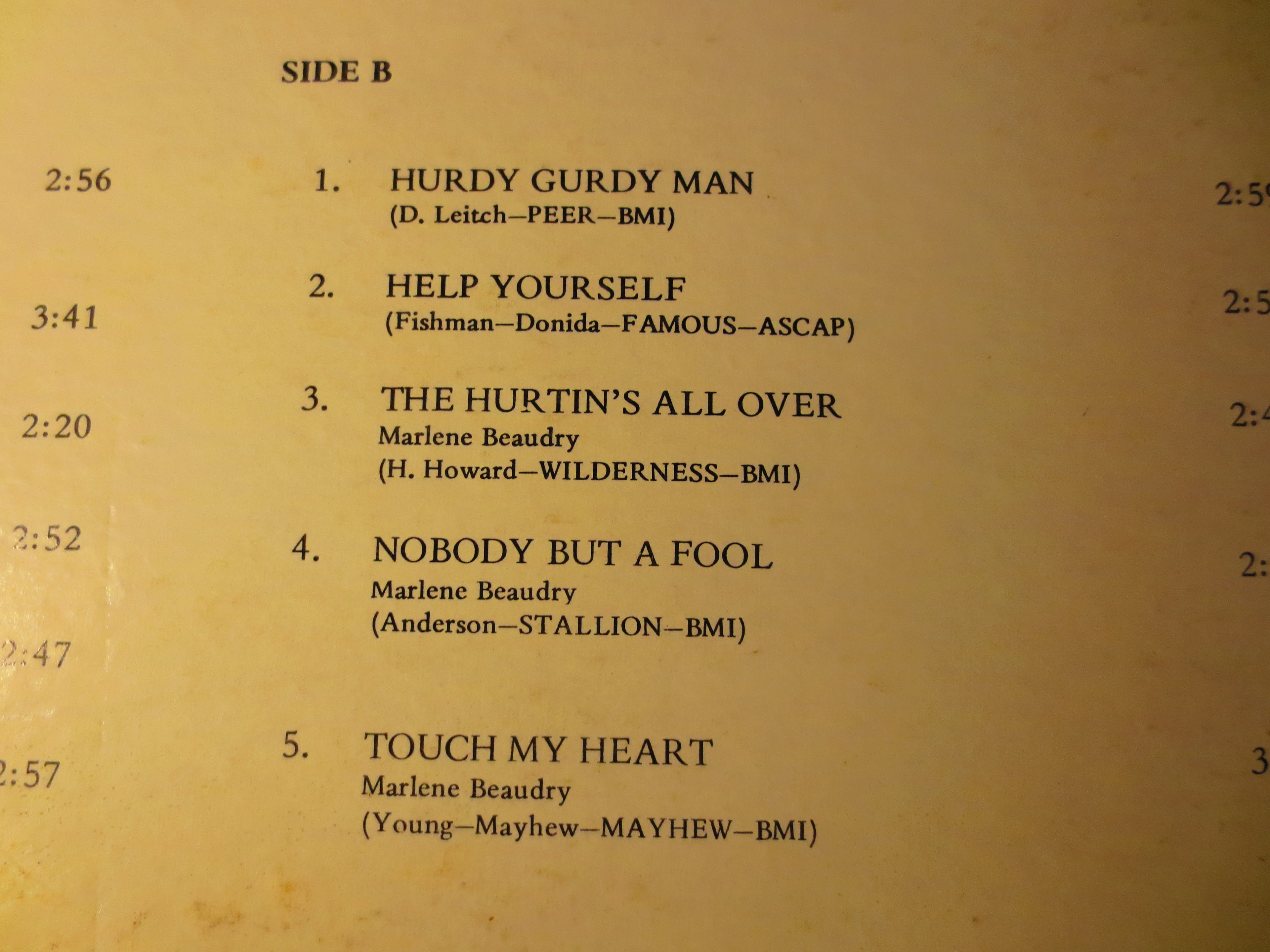 Marlene Beaudry – Harper Valley PTA (1968) Vinyl LP