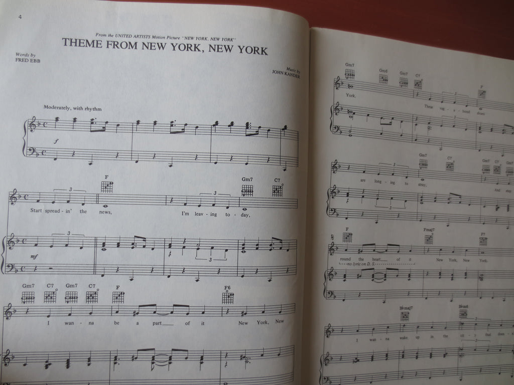 New York, New York – Songbook Sheet Music