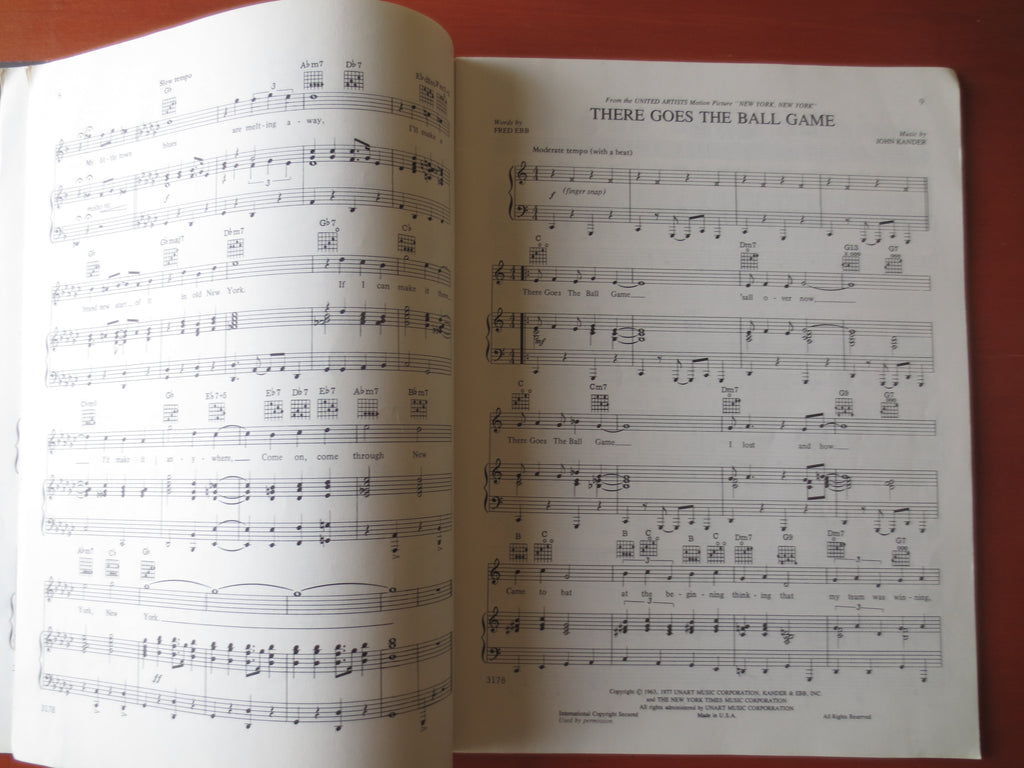 New York, New York – Songbook Sheet Music