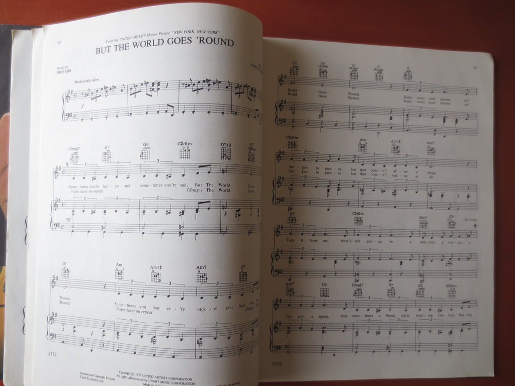 New York, New York – Songbook Sheet Music