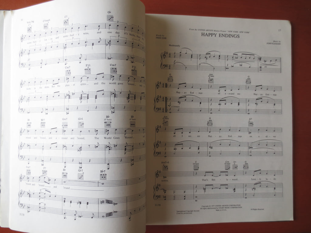 New York, New York – Songbook Sheet Music