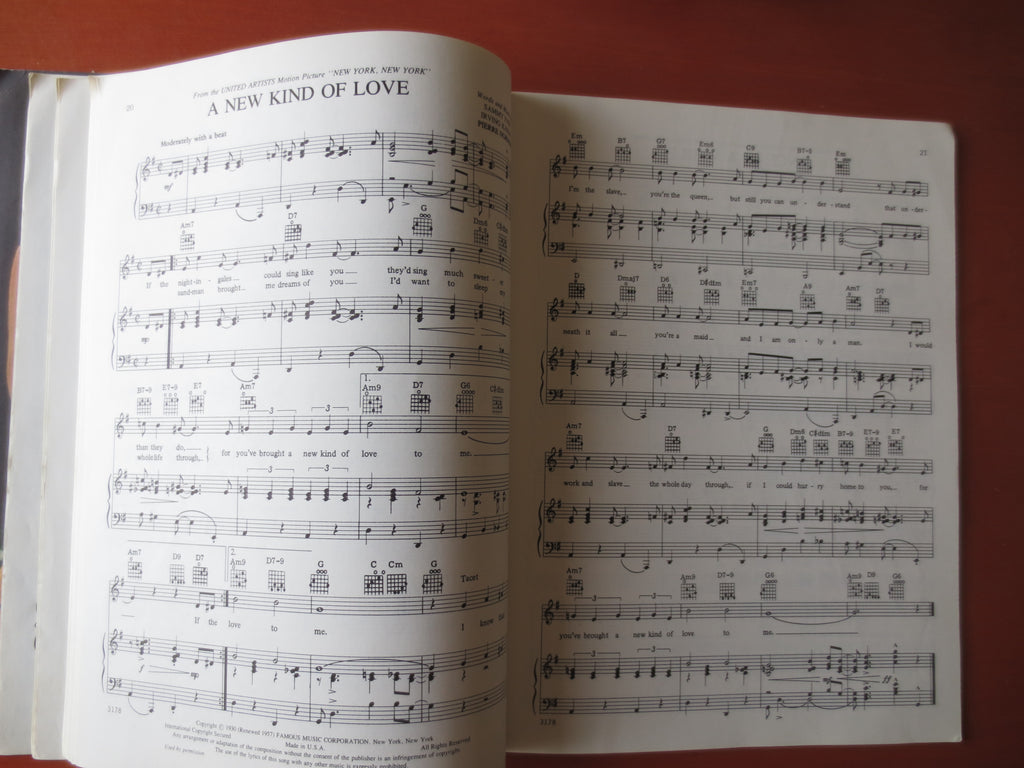New York, New York – Songbook Sheet Music