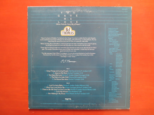 B.J. Thomas – You Gave Me Love (1979) Vinyl LP