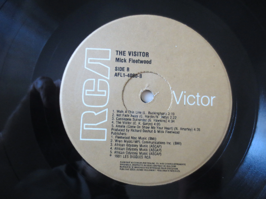 MICK FLEETWOOD, The VISITOR, Vintage Vinyl, Record Vinyl, Mick Fleetwood lp, Vinyl Record, Vinyl, Rock Record, 1981 Records