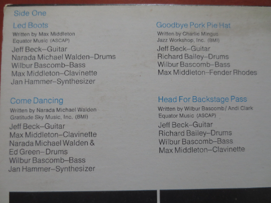 JEFF BECK, WIRED, Jeff Beck Album, Jeff Beck Vinyl, Jeff Beck Lp, Jeff Beck Record, Vintage Vinyl, Vinyl Lp, 1976 Records