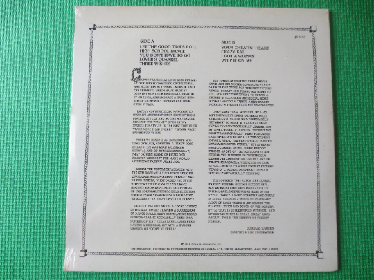 Freddy Fender – Your Cheatin' Heart (1976) Vinyl LP — Factory Sealed