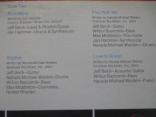 JEFF BECK, WIRED, Jeff Beck Album, Jeff Beck Vinyl, Jeff Beck Lp, Jeff Beck Record, Vintage Vinyl, Vinyl Lp, 1976 Records