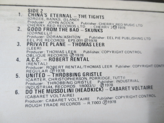 Business Unusual – CRI Records (1978) Vinyl LP