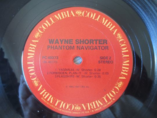 WAYNE SHORTER, PHANTOM Navigator, Wayne Shorter Albums, Wayne Shorter Record, Jazz Records, Jazz Albums, Lps, 1987 Records