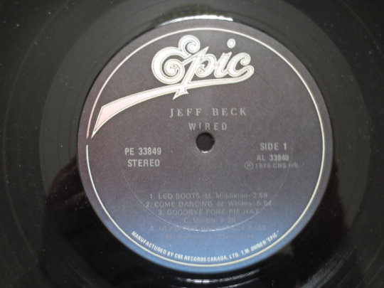 Jeff Beck – Wired (1976) Vinyl LP