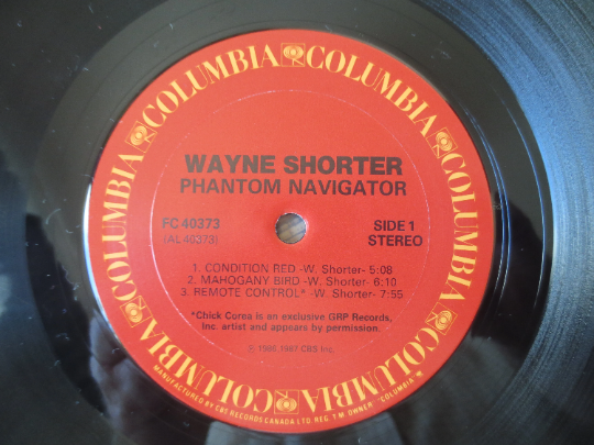 WAYNE SHORTER, PHANTOM Navigator, Wayne Shorter Albums, Wayne Shorter Record, Jazz Records, Jazz Albums, Lps, 1987 Records