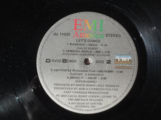 David Bowie – Let's Dance (1983) Vinyl LP