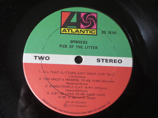 The Spinners – Pick of the Litter (1975) Vinyl LP