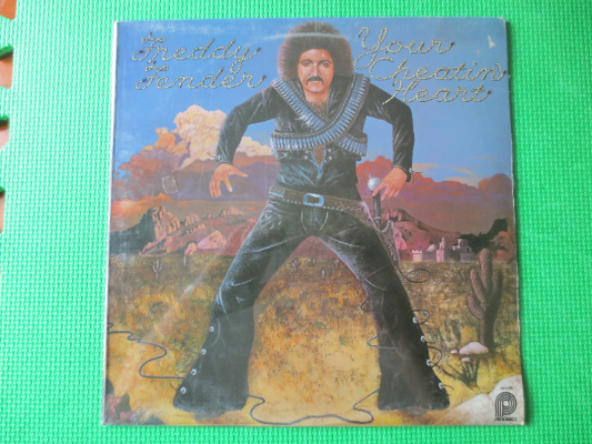 FREDDY FENDER, Factory SEALED Album, Your Cheatin' Heart, Vintage Vinyl, Record Vinyl, Vinyl Record, Vinyl lp, 1976 Records