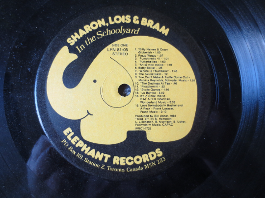 AUTOGRAPHED, Sharon, Lois & Bram, In The Schoolyard, Vintage Album, 1981 Record, Vinyl Lp